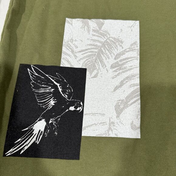 Voice Of The Vanishing Barba Azul Crew Shirt In Olive Green - L - Picture 2 of 9